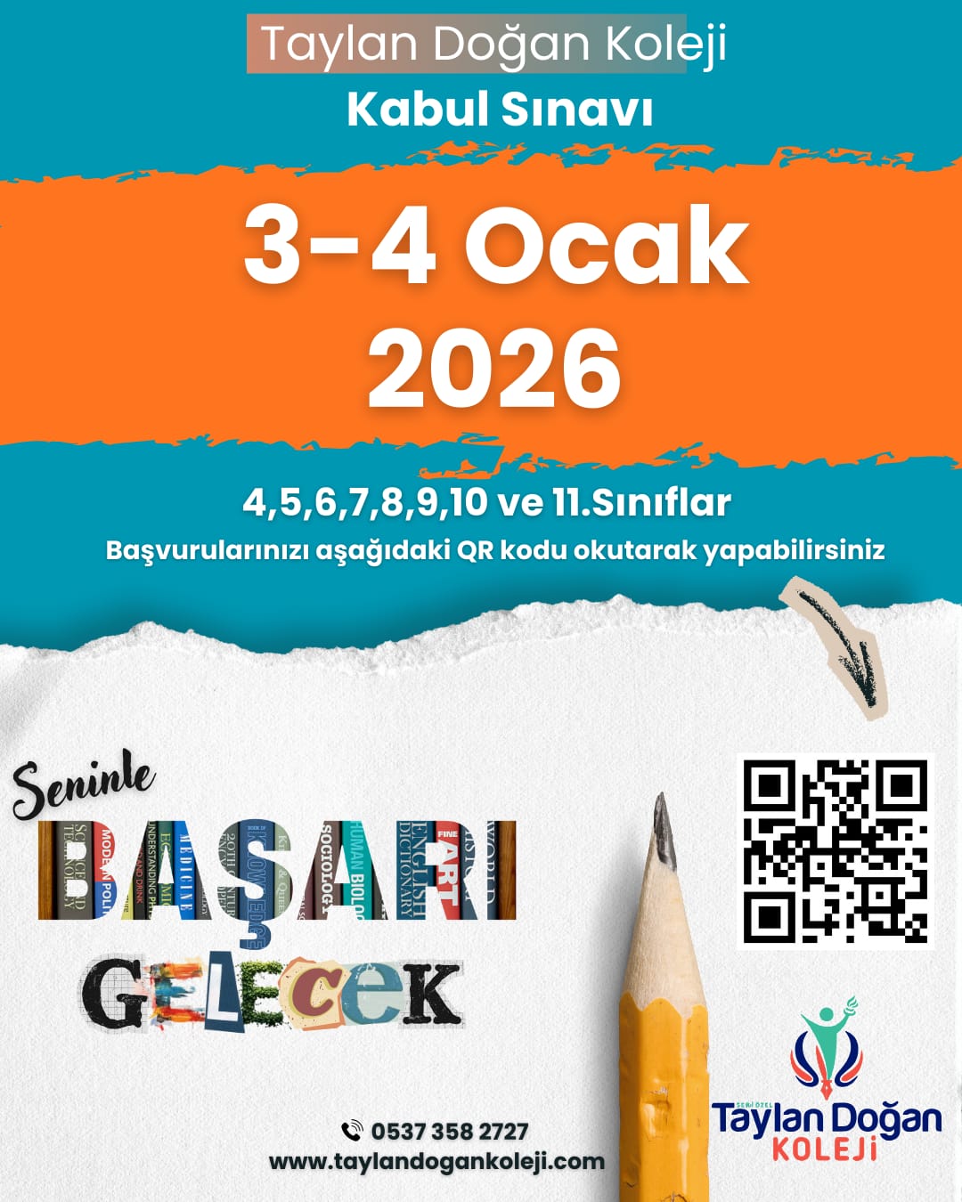 3-4 ocakta yapılacak olan bursluluk kayıtlarımız başlamıştır.Başvuru linki üzerinden online başvurunuzu bırakabilirsiniz.